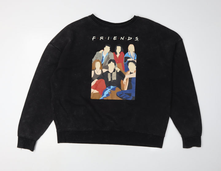 Friends Unisex Adults Black Pullover Sweatshirt L