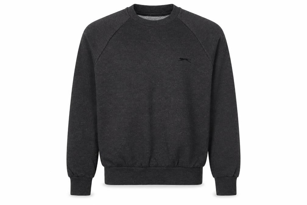 Front view of Slazenger Men's Black Pullover Sweatshirt XS