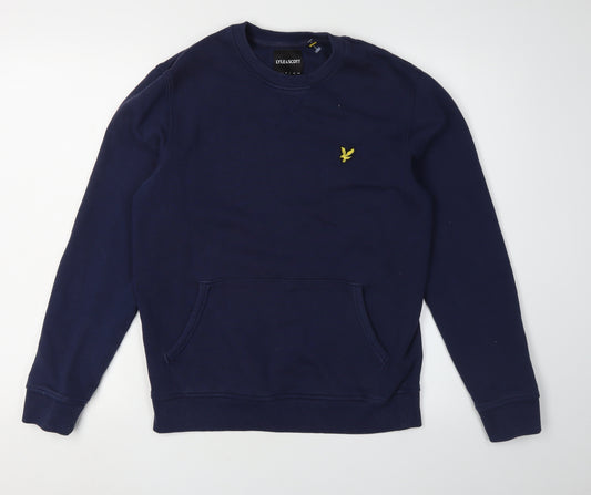 Lyle & Scott Men's Blue Pullover Logo Sweatshirt M