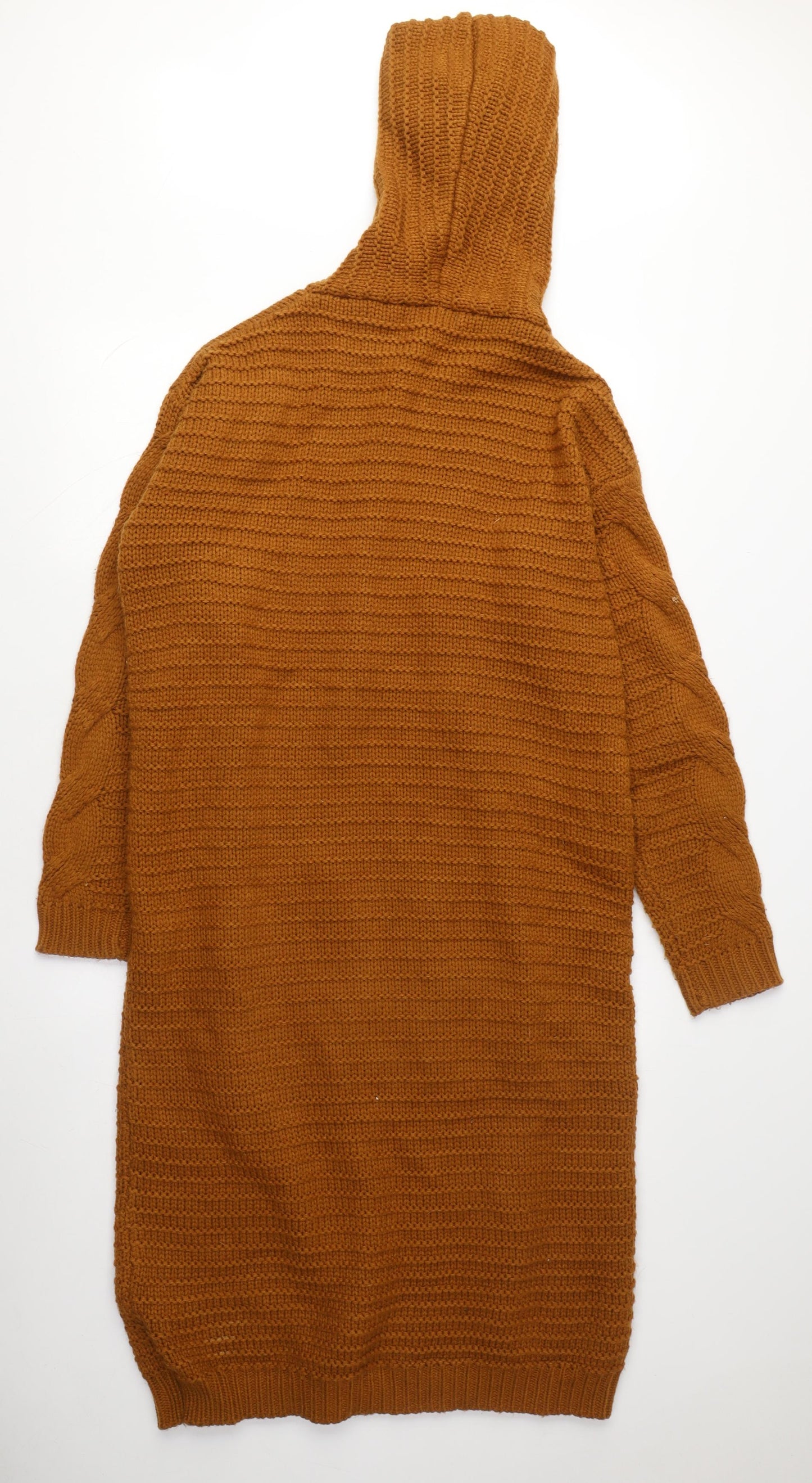 Boohoo Women's Brown Hooded Cardigan M