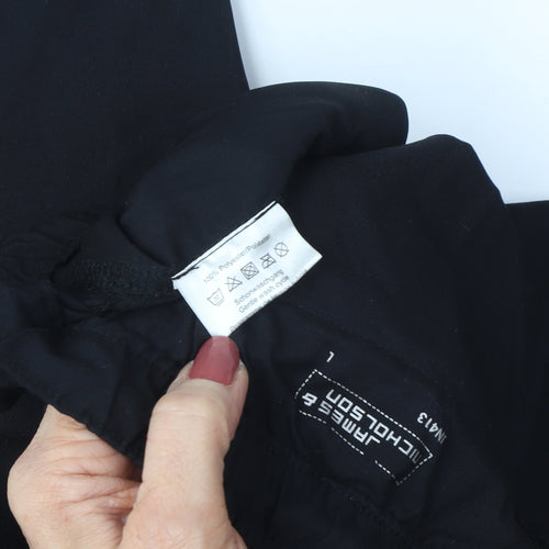 James & Nicholson Unisex Black L Jogger Trousers