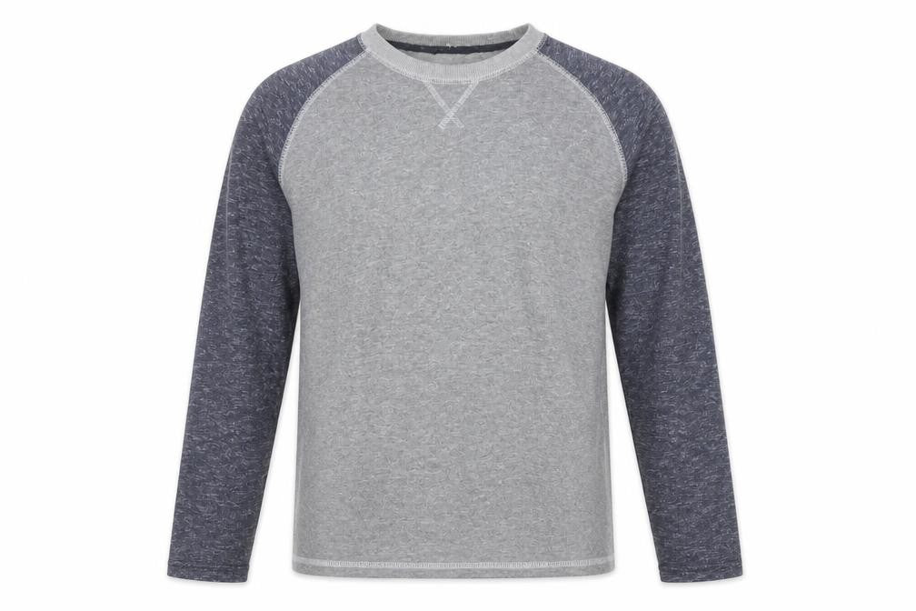 Front view of Very Men's Grey Pullover Sweatshirt, size M