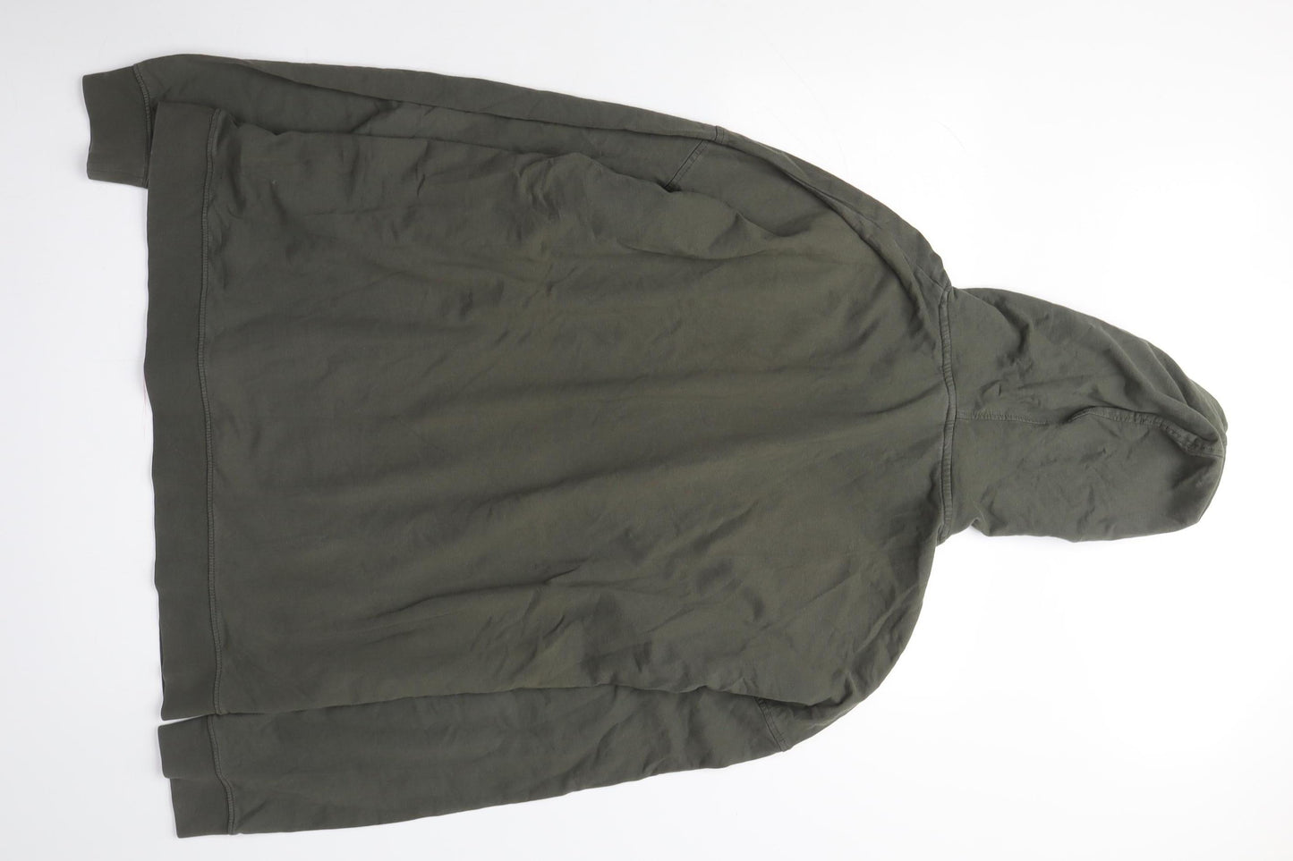 Next Men's Green Hoodie XL Pullover with Logo and Pockets