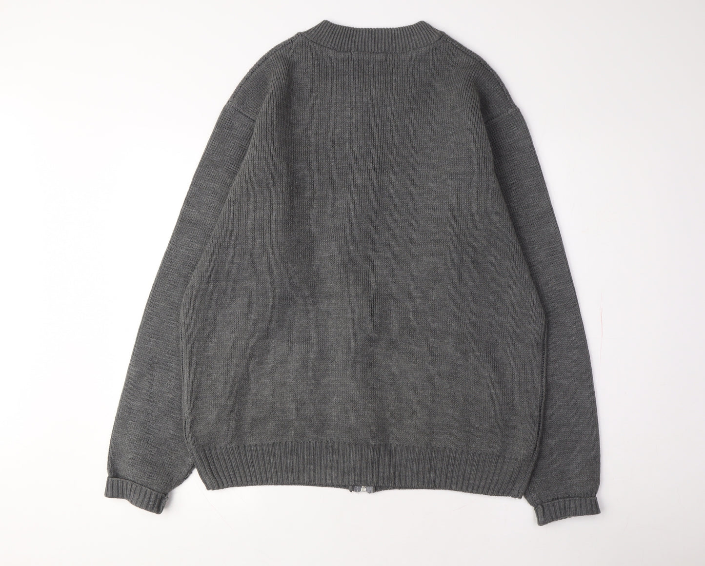 Premier Man Grey Full Zip XL Knit Jumper for Men
