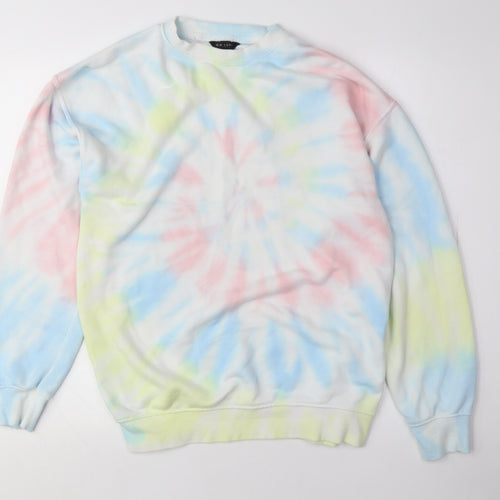 New Look Women's Multicoloured Tie-Dye Pullover Sweatshirt S