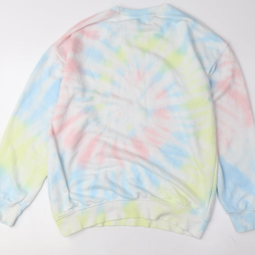New Look Women's Multicoloured Tie-Dye Pullover Sweatshirt S