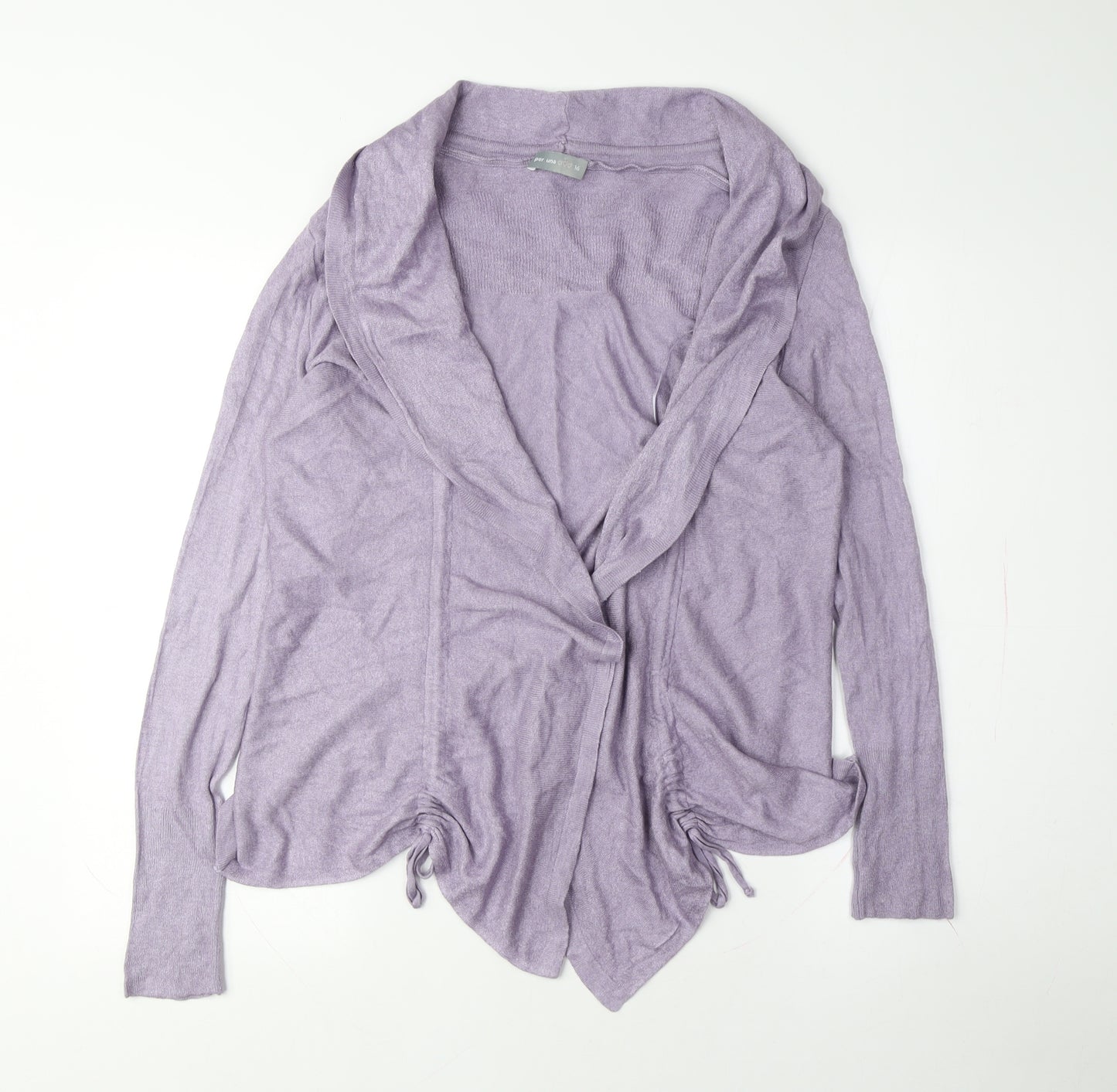 Per Una Women's Purple Cowl Neck Cardigan, Size 16
