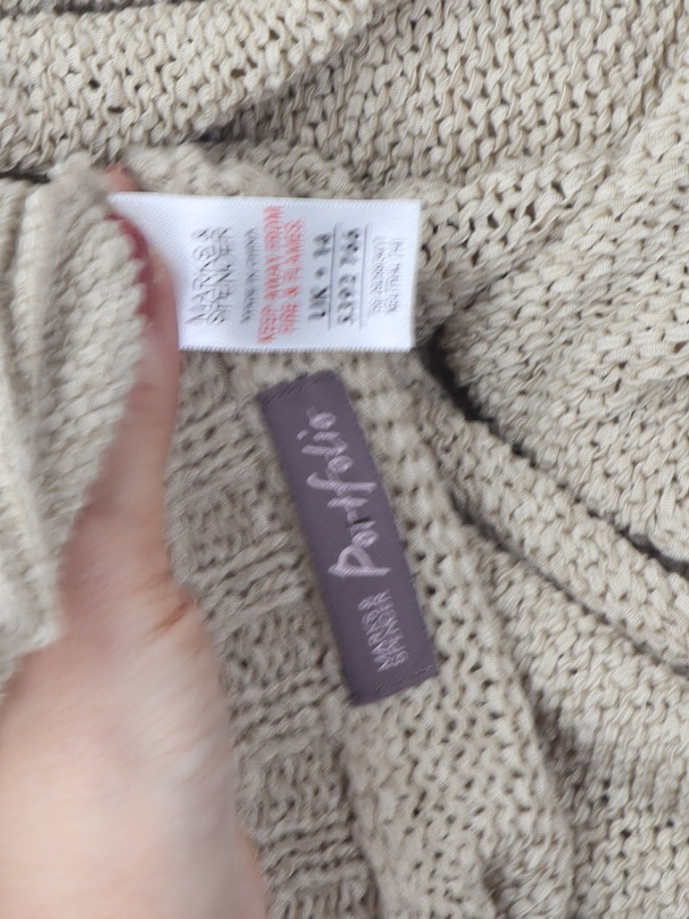 Marks and Spencer Women's Beige Cardigan Size 12