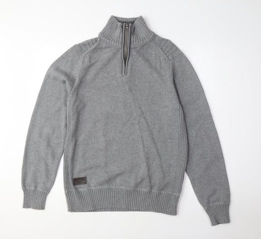 Next Men's Grey Medium Wool Pullover Jumper