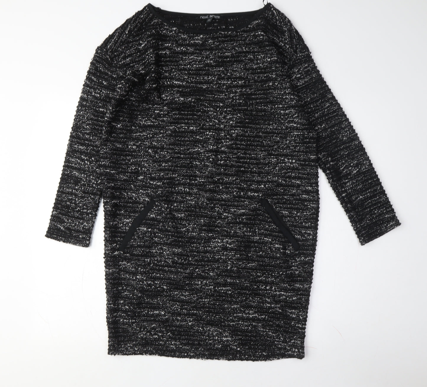 Next Women Black Shift Dress Size 10 Petites Casual