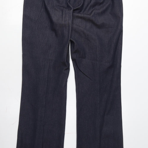 Principles Women's Blue Trousers Size 12 Regular Fit