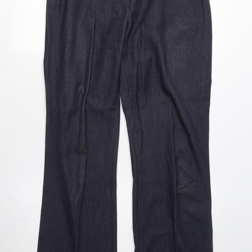Principles Women's Blue Trousers Size 12 Regular Fit