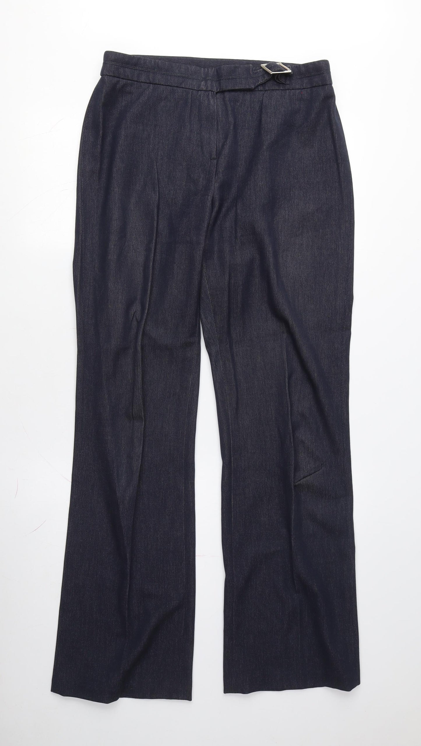 Principles Women's Blue Trousers Size 12 Regular Fit