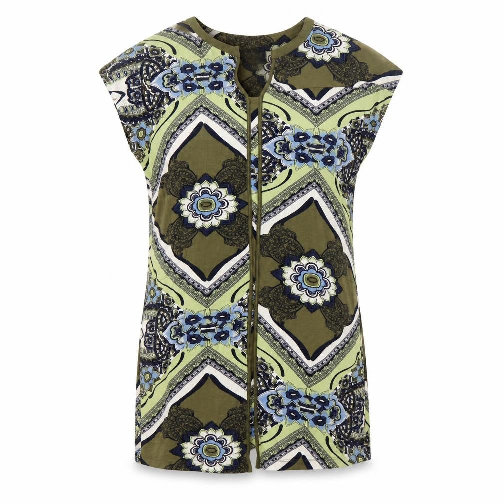 Front view of Next Women Geometric Sleeveless Dress, size 14