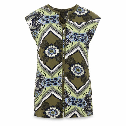 Front view of Next Women Geometric Sleeveless Dress, size 14