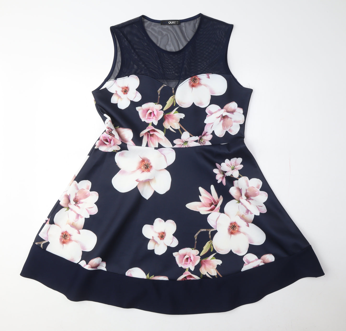 QUIZ Women's Multicoloured Floral Dress Size 16