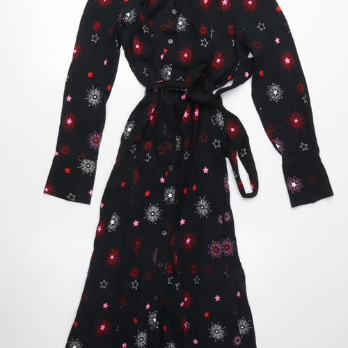 Marks and Spencer Women's Black Shirt Dress, Size 6
