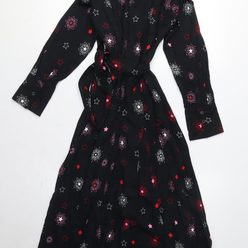 Marks and Spencer Women's Black Shirt Dress, Size 6