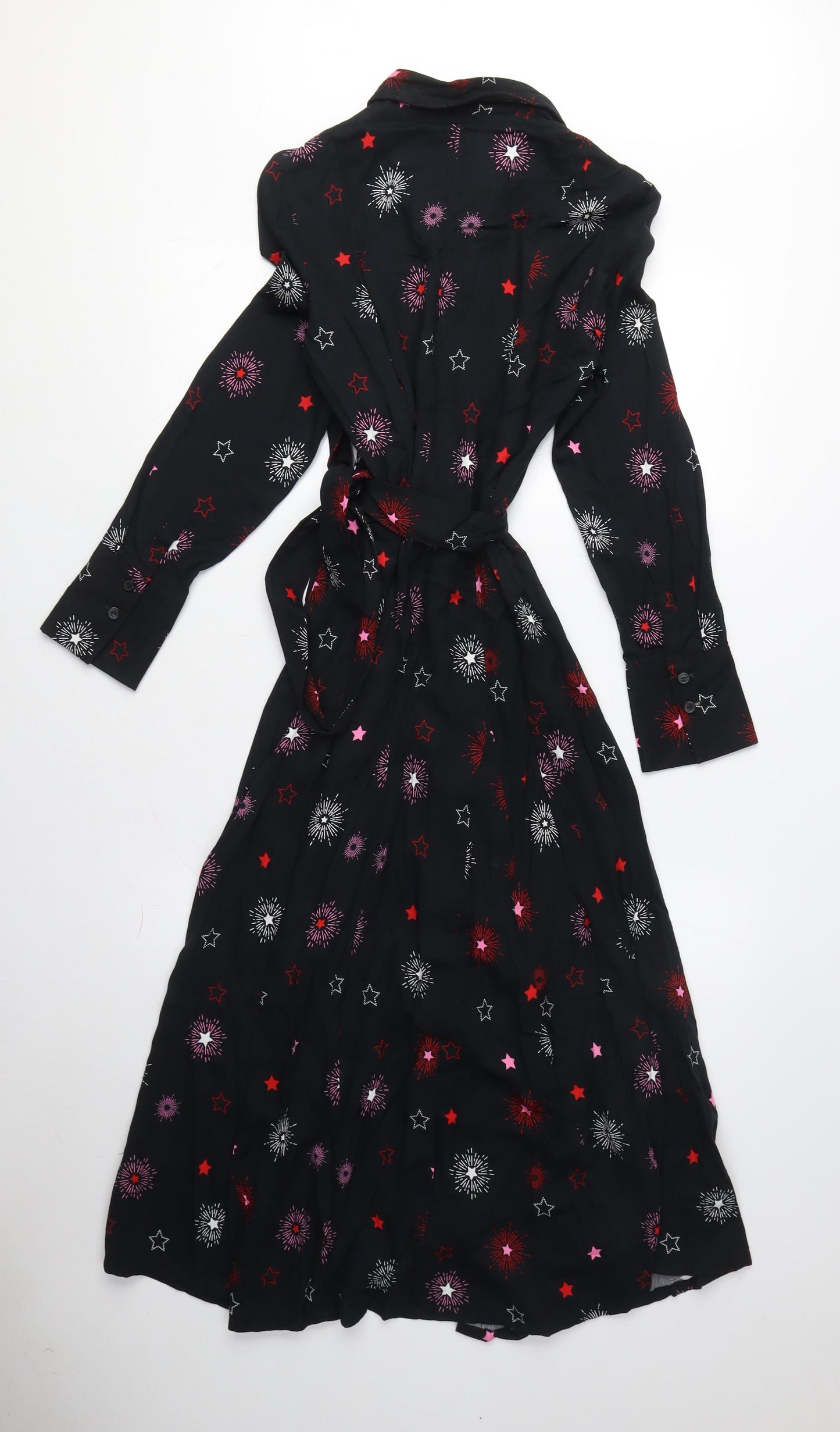 Marks and Spencer Women's Black Shirt Dress, Size 6