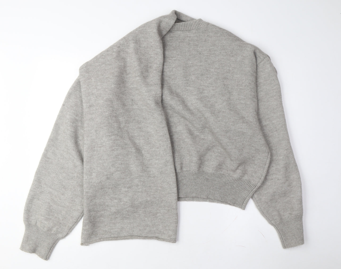 AmyEnjoyLife Women's Grey Long Sleeve Pullover Jumper