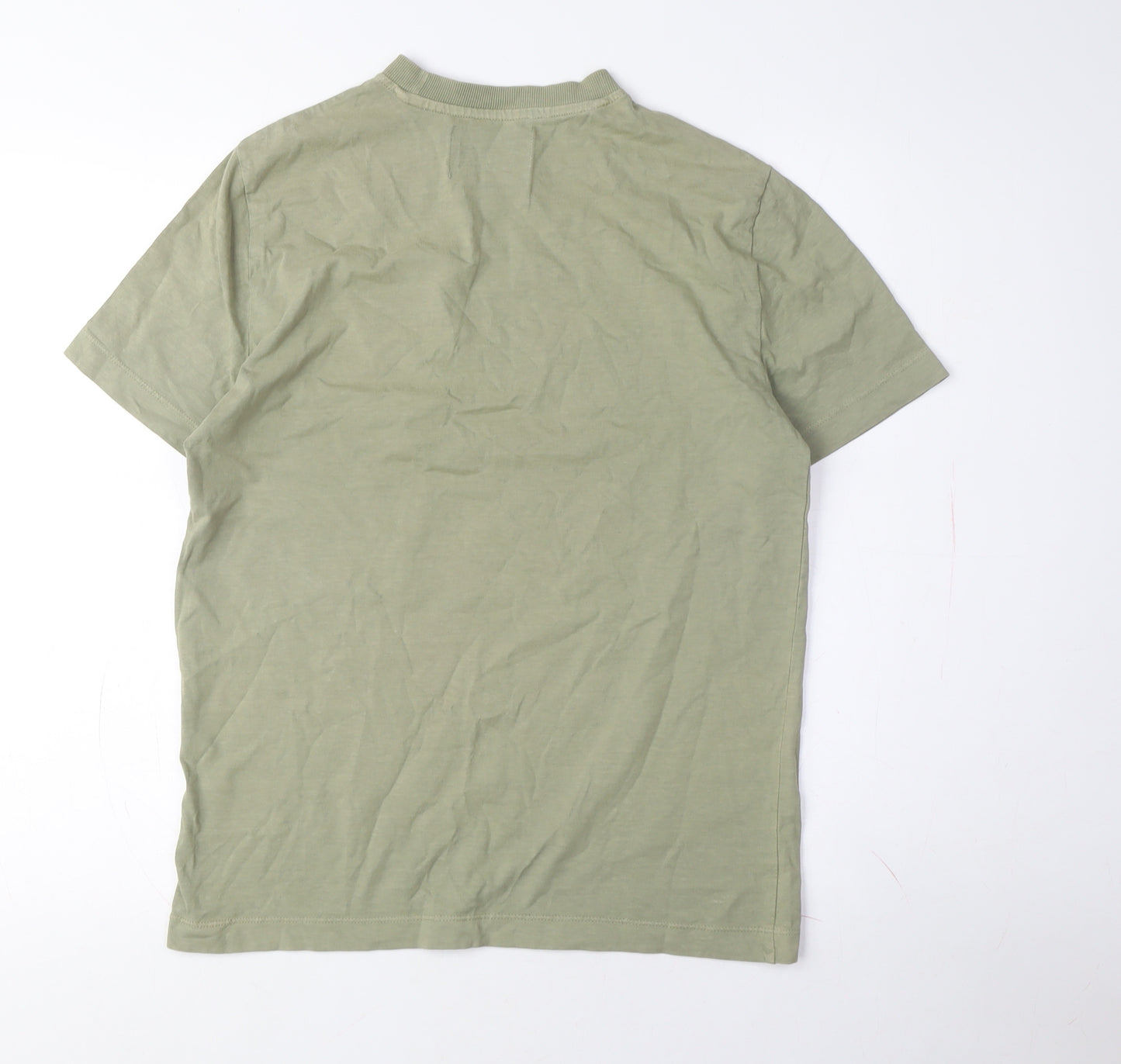 The Stooges Men's Green XS Crew Neck T-Shirt