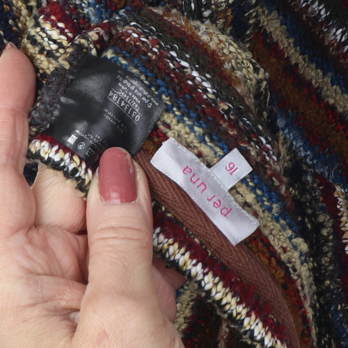 Per Una Women's Multicoloured Cardigan Size 16