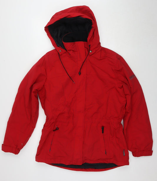 Pacific Trail Women's Red Rain Coat M Hooded