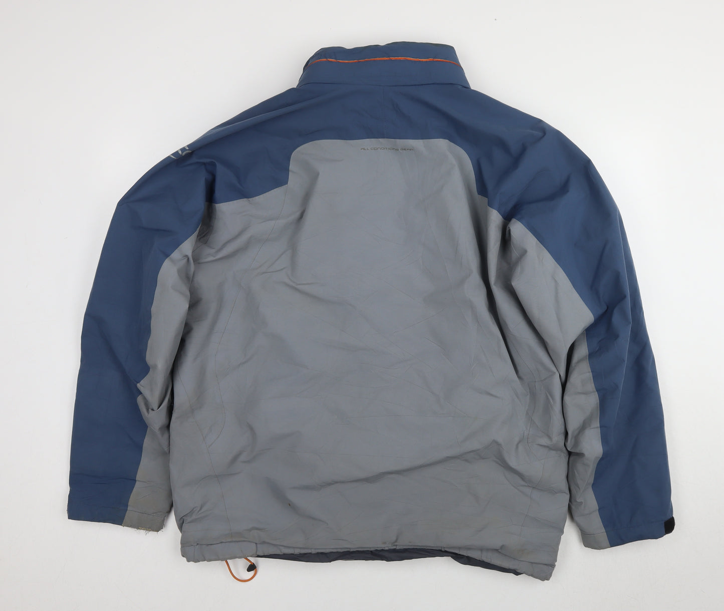 Nike Men's Blue Grey Anorak Jacket L Waterproof