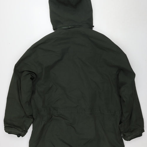 Bhs Men's Green XL Parka Jacket with Hood