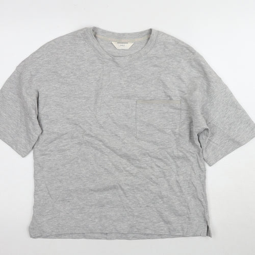 Marks and Spencer Grey Women's T-Shirt, M, Basic Style