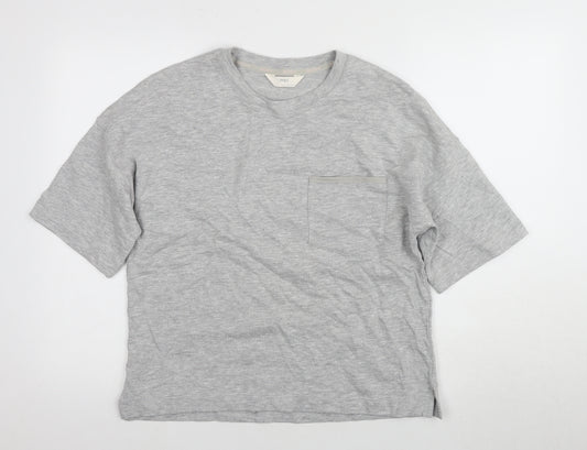 Marks and Spencer Grey Women's T-Shirt, M, Basic Style