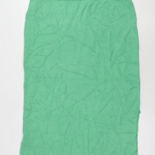 Marks and Spencer Women's Green Skirt, L, No Pattern
