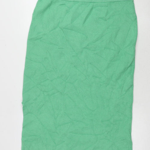 Marks and Spencer Women's Green Skirt, L, No Pattern
