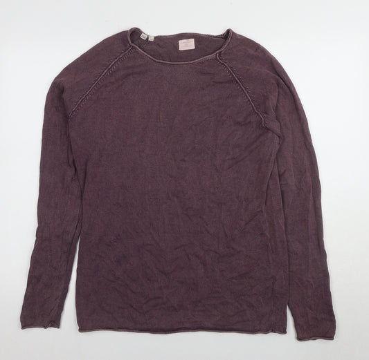 SELECTED HOMME Men's Purple Pullover Jumper L