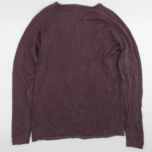 SELECTED HOMME Men's Purple Pullover Jumper L