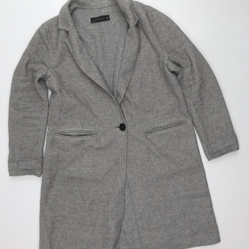 Zara Women's Grey Wool Blend Blazer, Size 16