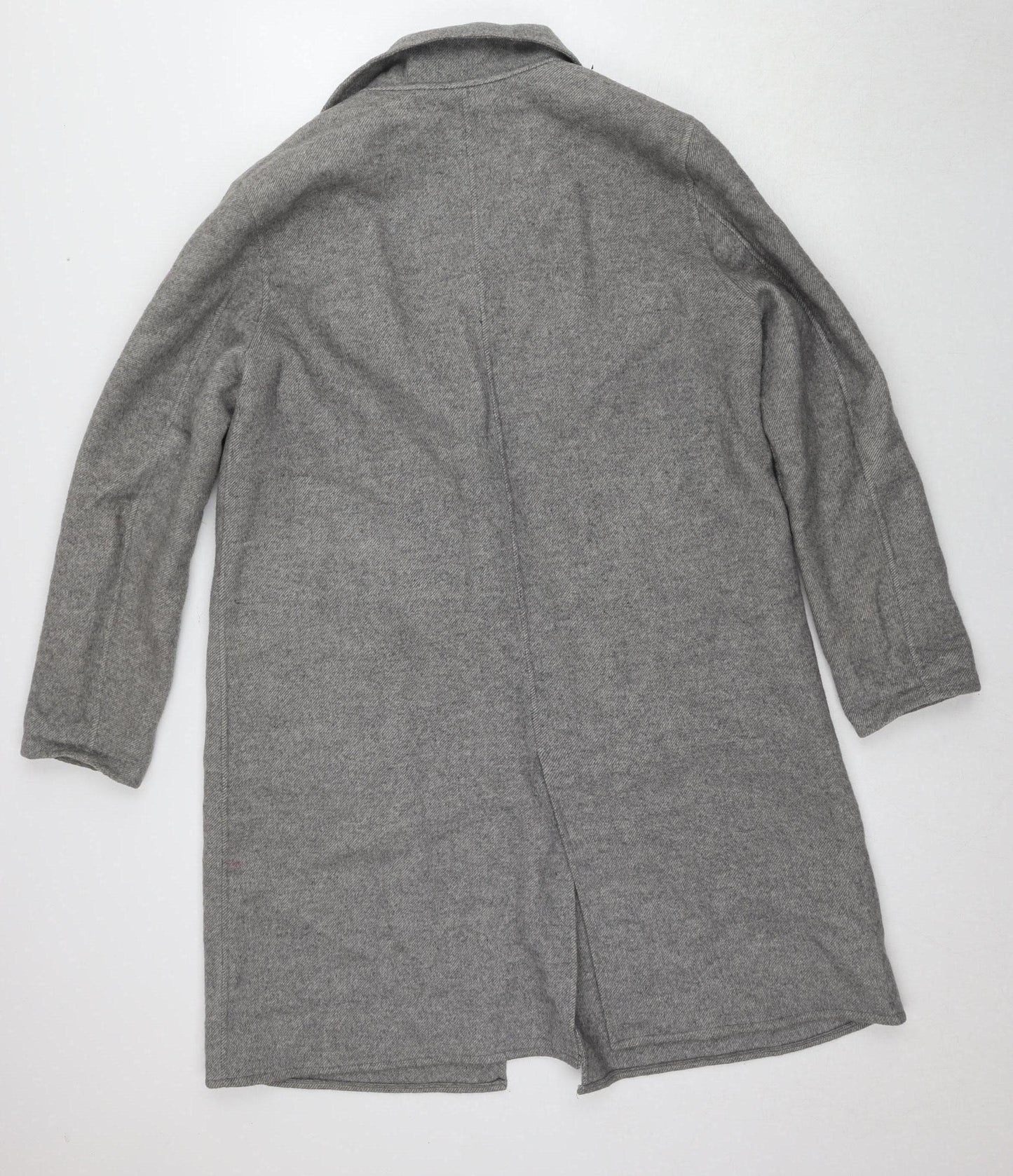 Zara Women's Grey Wool Blend Blazer, Size 16