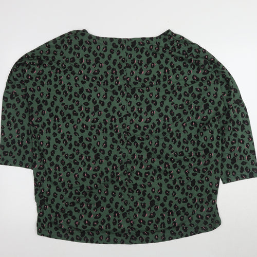 Next Women's Green Animal Print Top Size 20