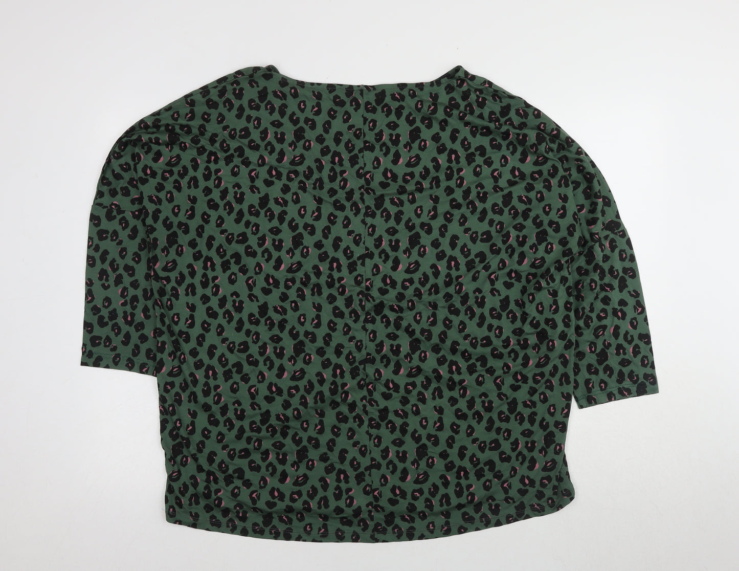 Next Women's Green Animal Print Top Size 20