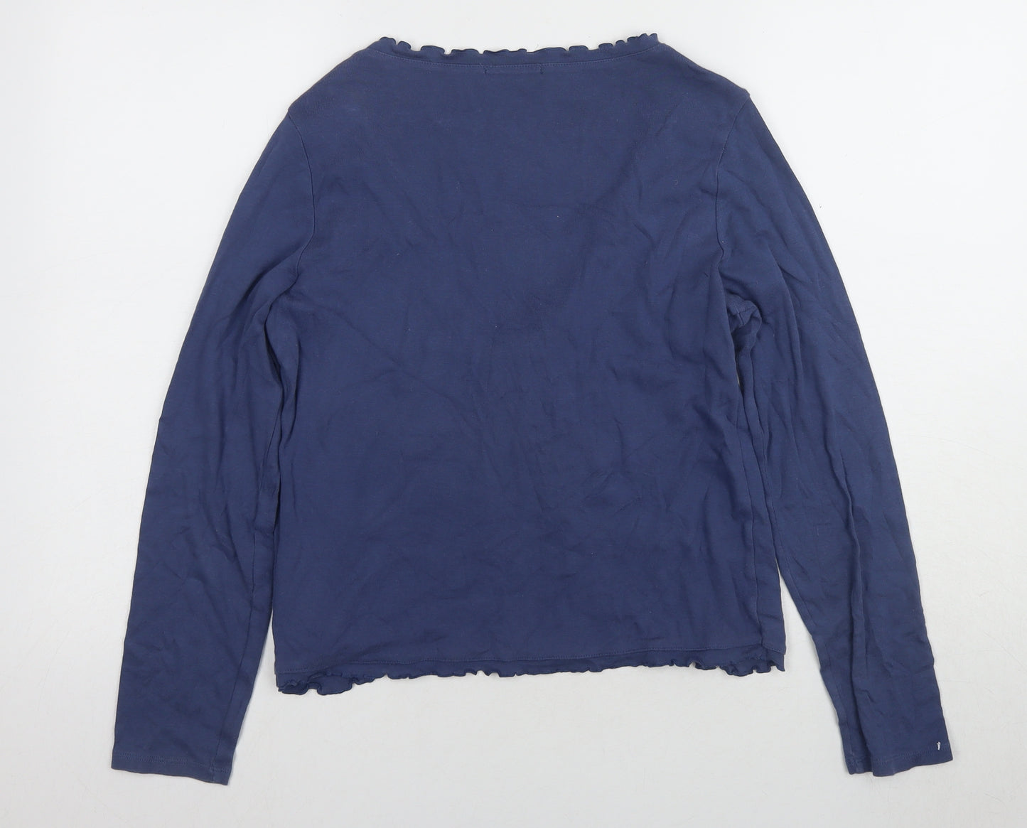 Marks and Spencer Women's Blue Cotton Blouse Size 14