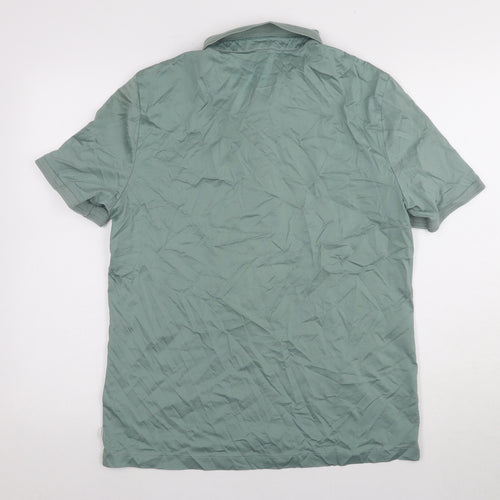Marks & Spencer Men's Green XL Polo Shirt - Classic Fit