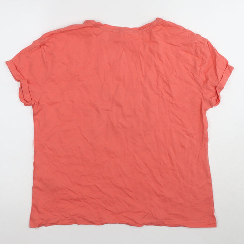 Marks & Spencer Women's Red M Graphic Cotton Nightwear Top