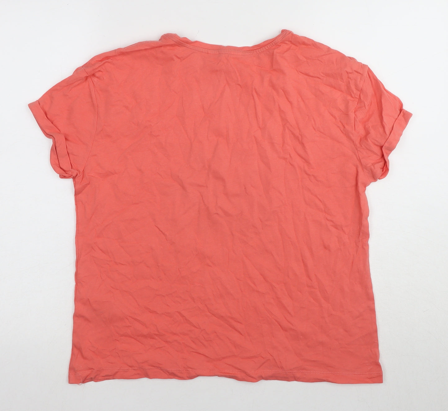 Marks & Spencer Women's Red M Graphic Cotton Nightwear Top
