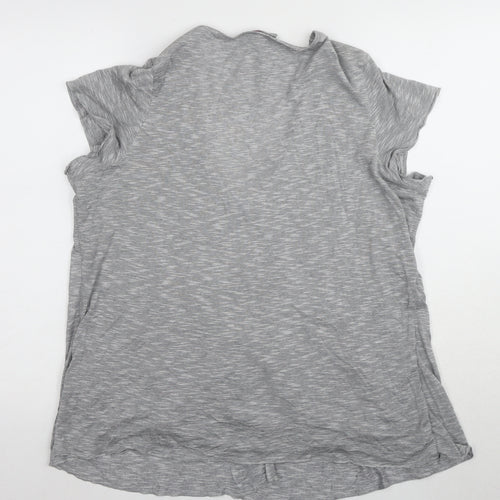Per Una Women's Grey V-Neck Sequin T-Shirt