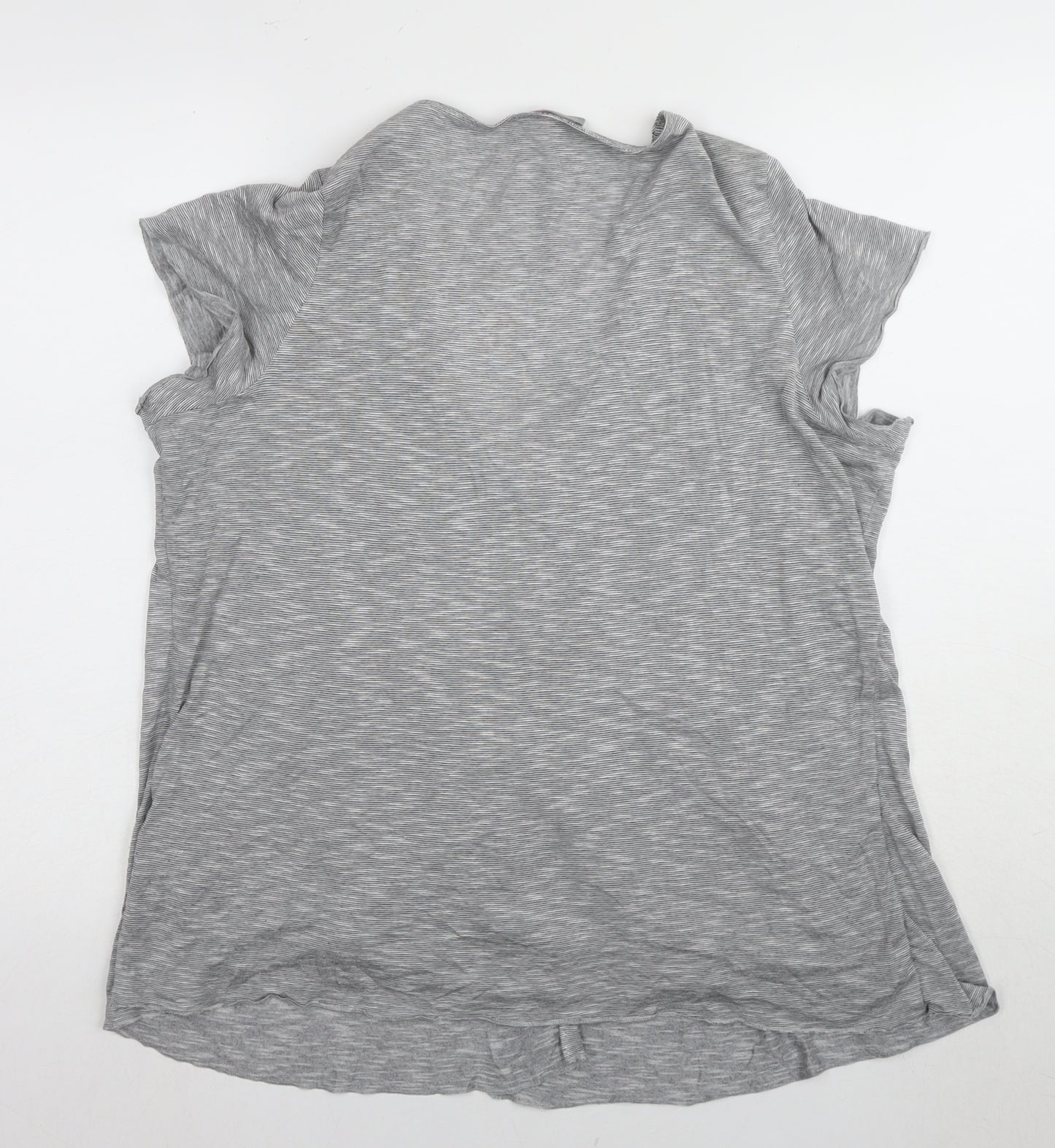 Per Una Women's Grey V-Neck Sequin T-Shirt