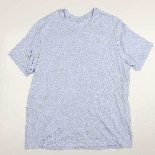 Marks and Spencer Men's Blue 3XL Crew Neck T-Shirt