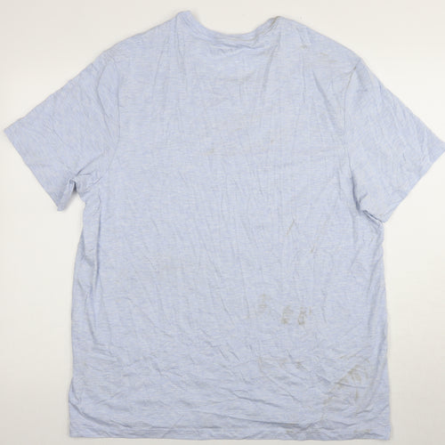 Marks and Spencer Men's Blue 3XL Crew Neck T-Shirt