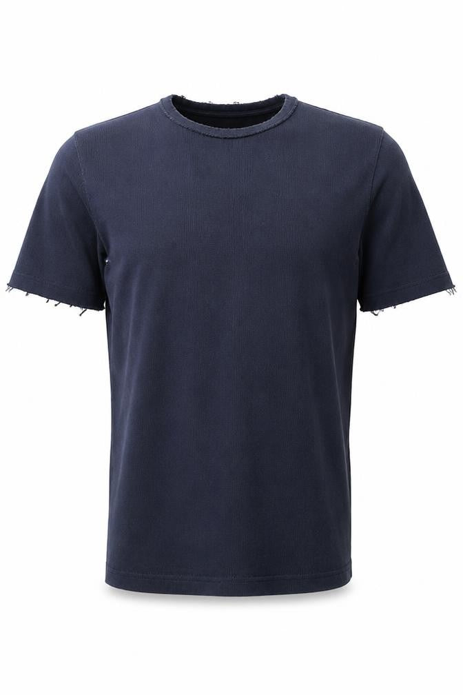 Front view of Decathlon Men's Blue Long Sleeve T-Shirt, size S
