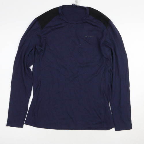 Decathlon Men's Blue Long Sleeve T-Shirt, Size S