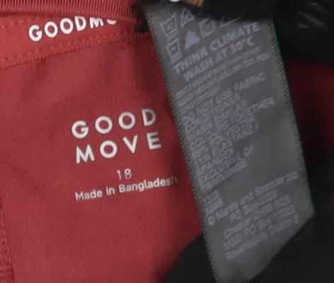 Goodmove Women's Red Short Sleeve T-Shirt Size 18